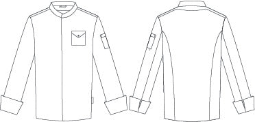 Gary's Rayo veste cuisine unisexe grise taille M