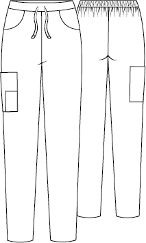 GARY'S Pants pantalon travail noir multipoches stretch