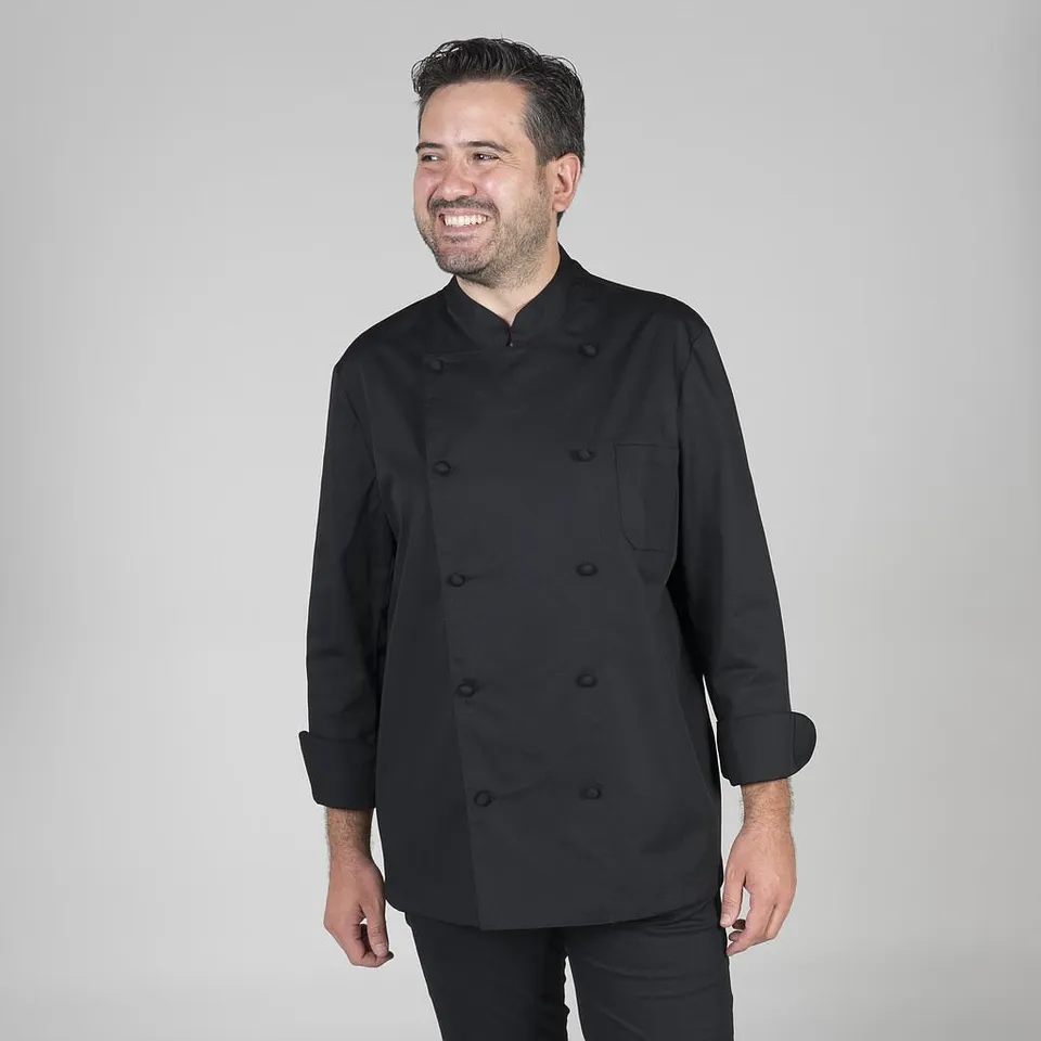 Gary's Florencia veste cuisine noire manches longues