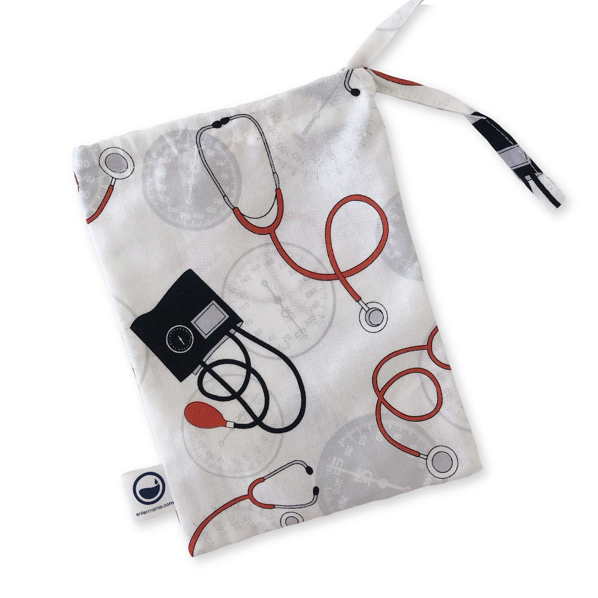 Enfermania Bolsa Porta Todo pochette coton Sanitarios aguamarina 12x18,5 cm