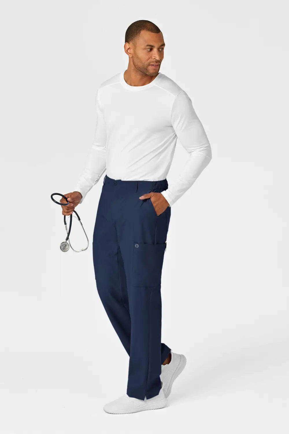 Aelin LUCA W123 Pantalon de bloc homme Bleu marine