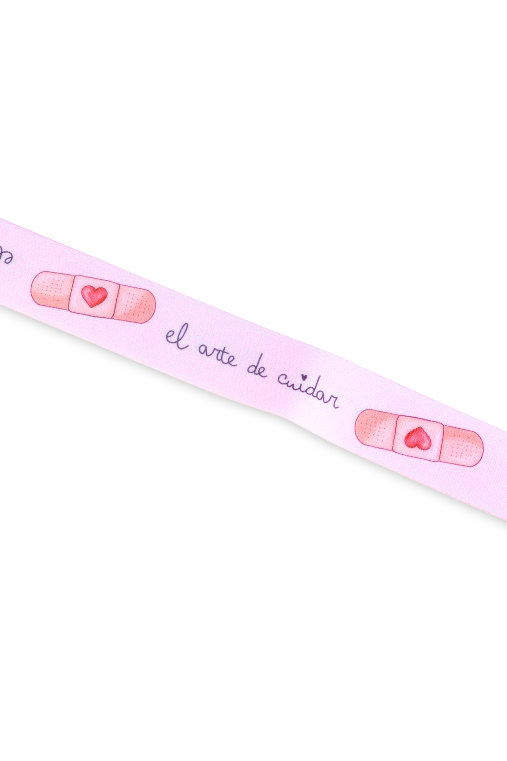 Enfermania Accesorios Tirita tour de cou porte-badge rose