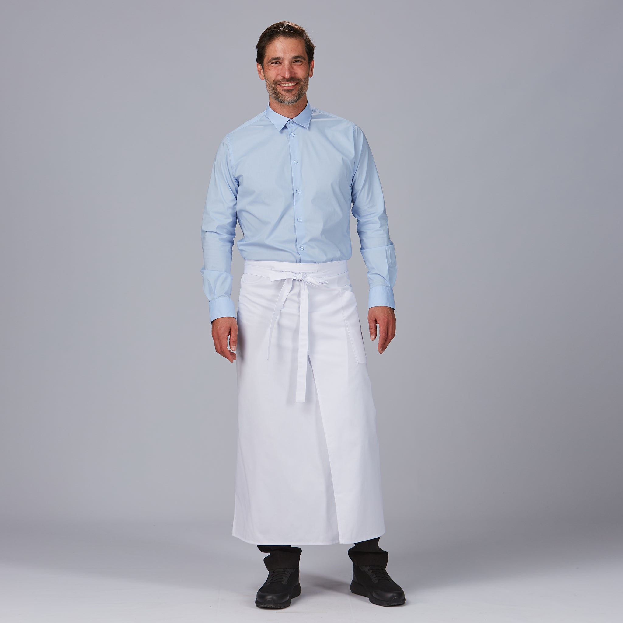 Gary's Tablier bistrot long noir 90x110 fendu taille unique