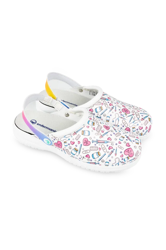 Enfermania Calzado sabot médical Colorful vegan 38