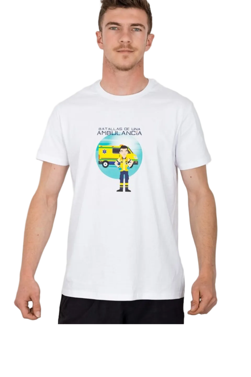 Enfermania Batallas Ambulancia t-shirt blanc homme taille S-2XL