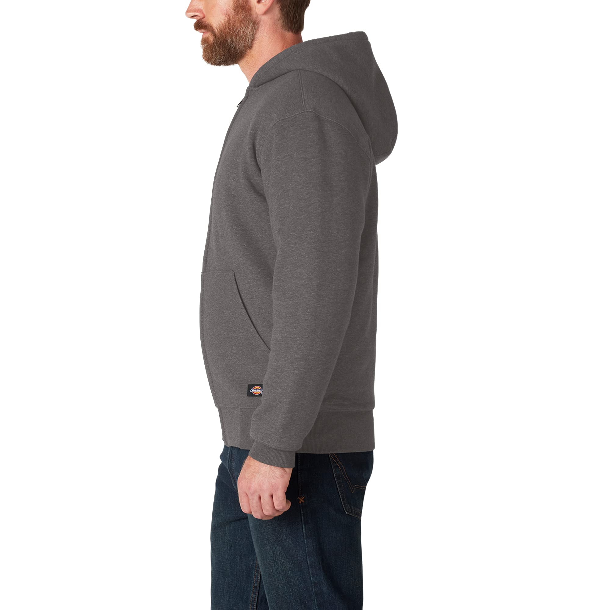 Dickies Sherpa Sweat à Capuche Zippé Gris Chiné L