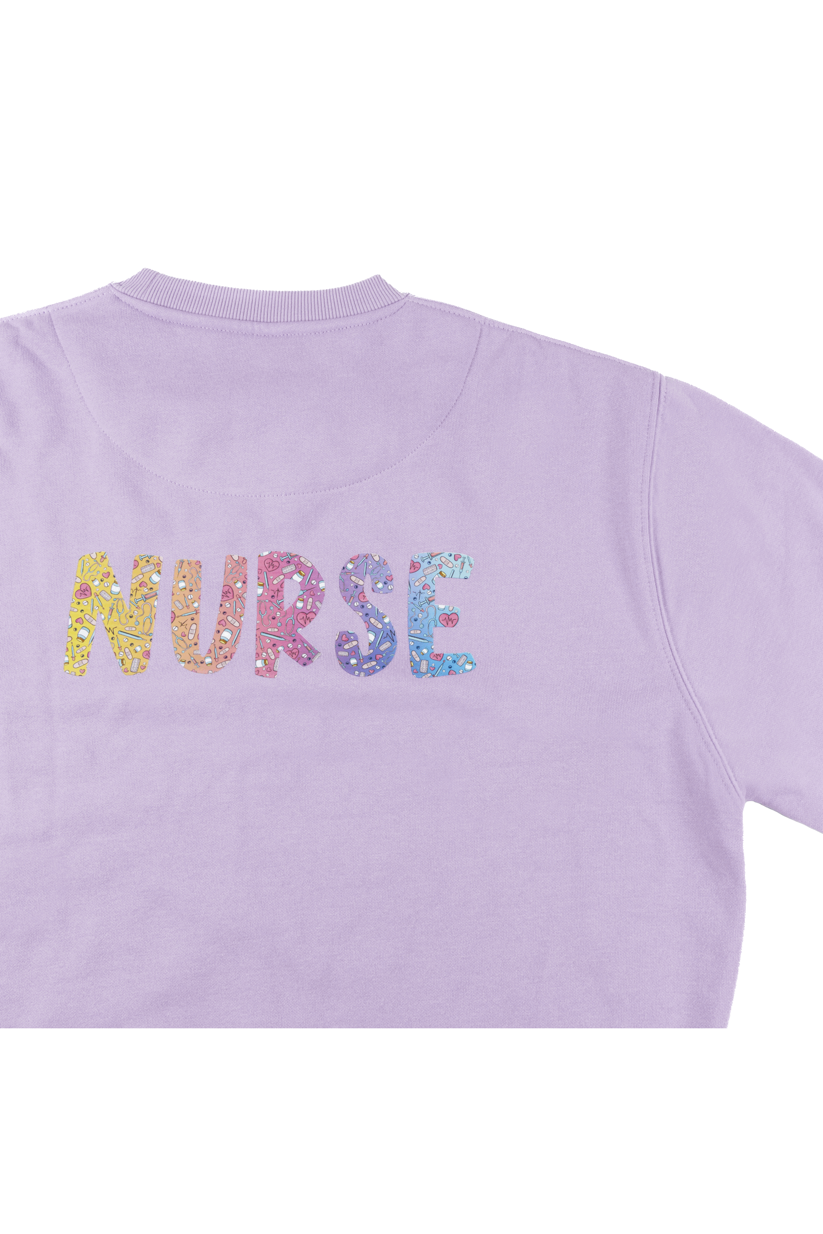 Enfermania Nurse sweat lavande imprimé sanitaire S-XL