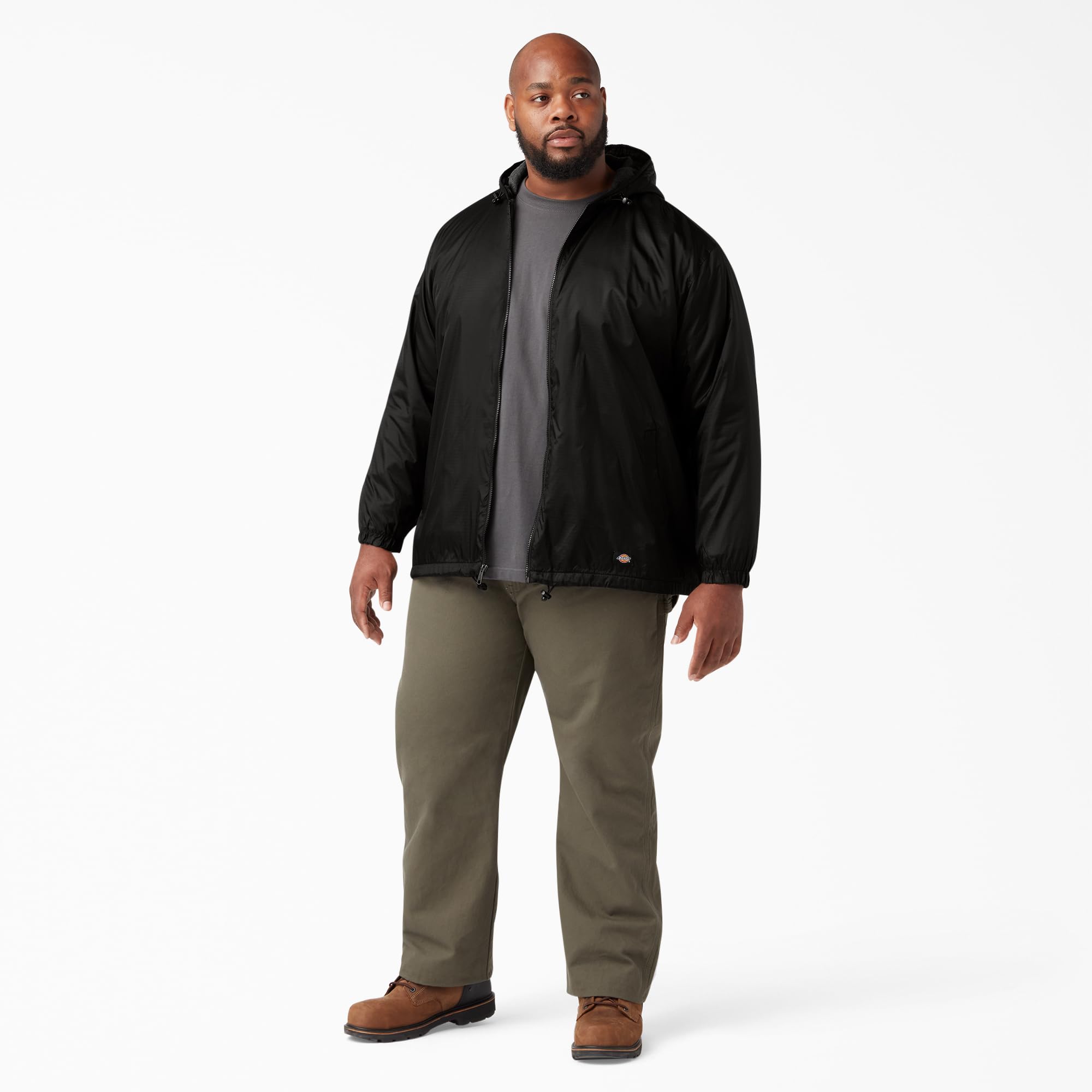 Dickies Polaires Veste Nylon Capuche Homme Noir