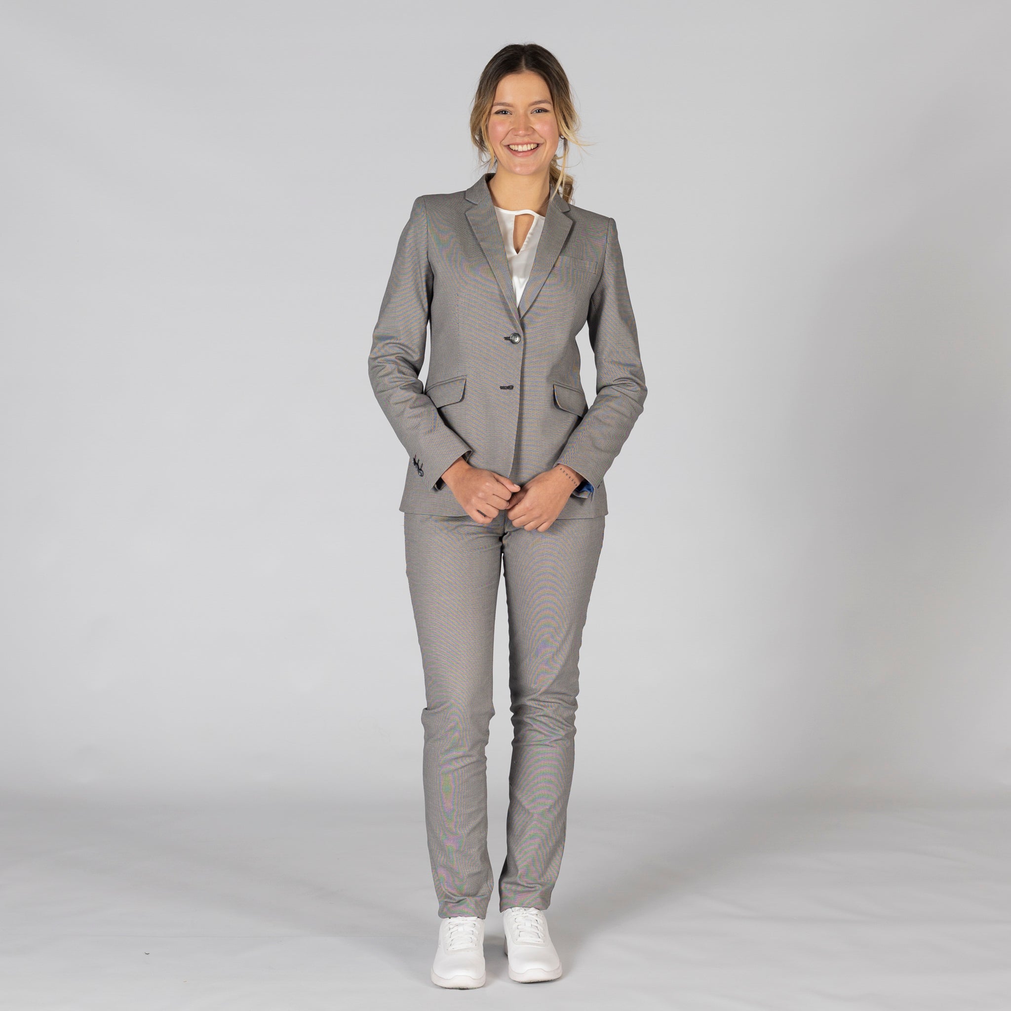 Gary's Meeting pantalon chino femme marino coton stretch