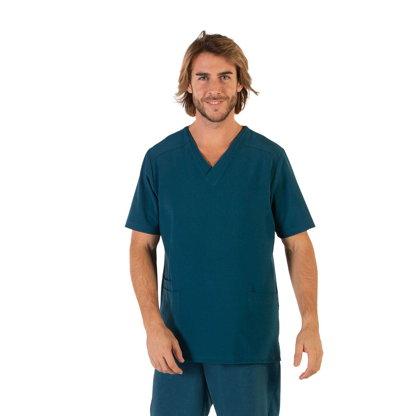 Enfermania Ropa Microfibra 360 blouse homme bleu pétrole taille L