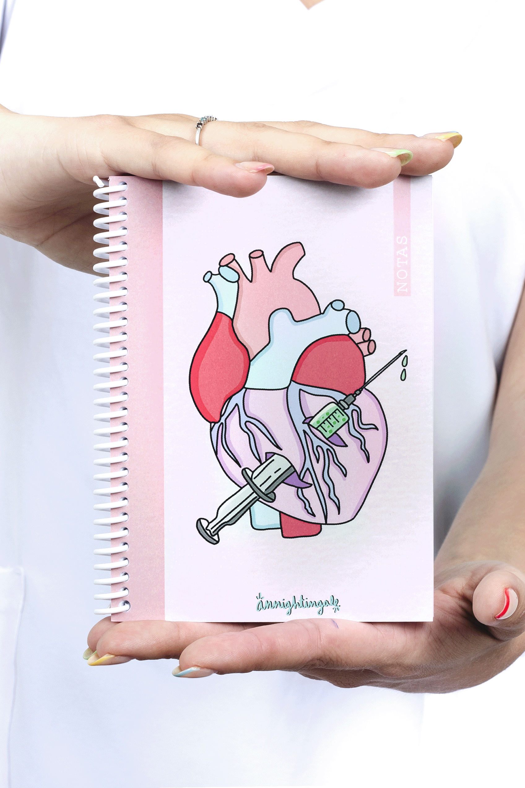 Enfermania Papeleria Rebelheart carnet A6 spirale 50 pages