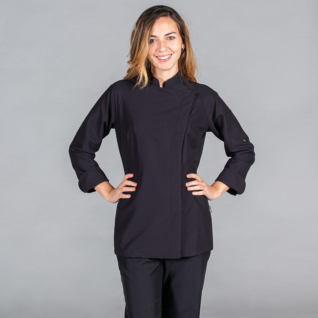 Gary's Iza veste cuisine femme blanche microfibre