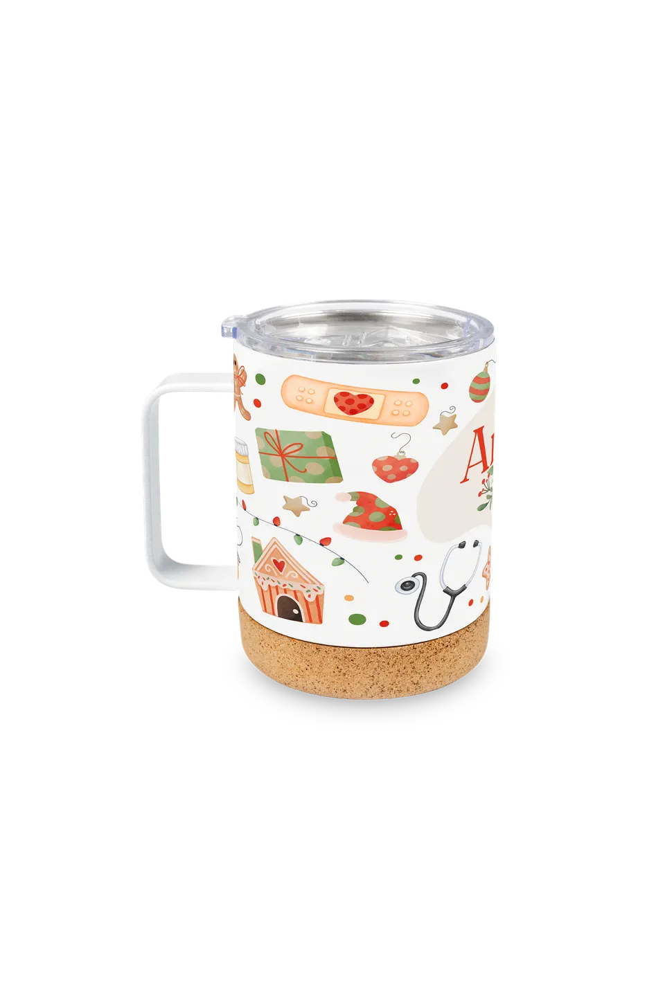 Enfermania Regalos Tasse thermique Noël 330 ml inox