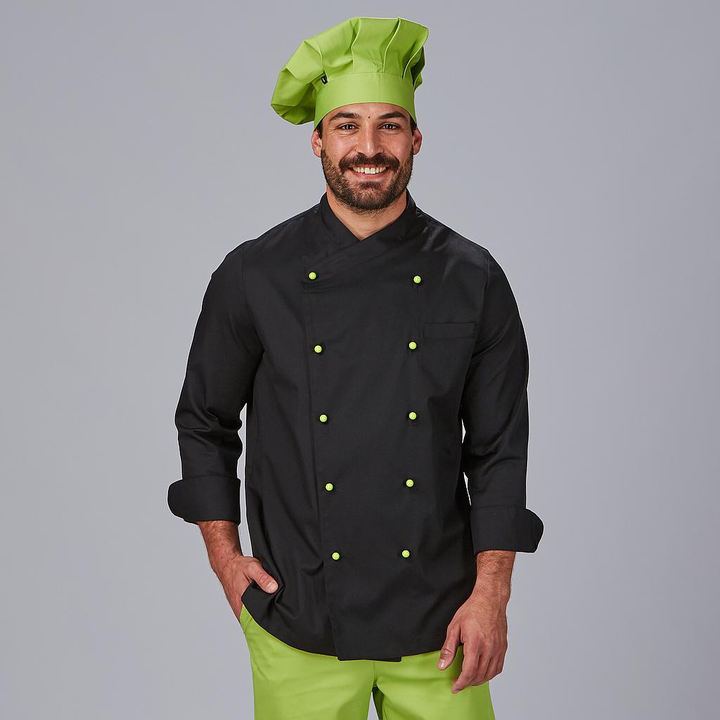Gary's Niza veste cuisine homme noir boutons interchangeables