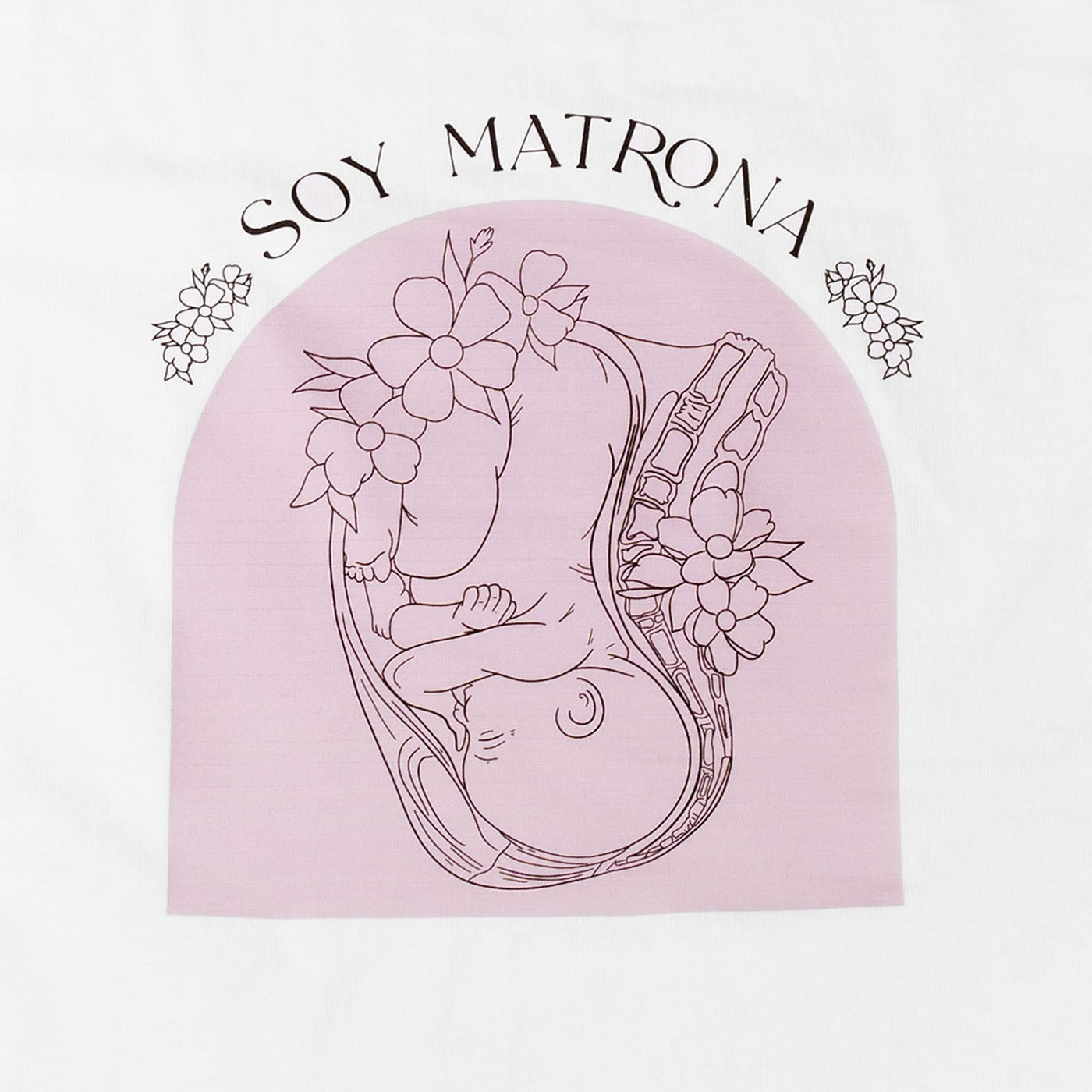 Enfermania Ropa T-shirt Soy Matrona femme blanc 100% coton