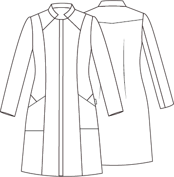 Gary's Lea Blouse Médicale Blanche Manches Longues Recyclée