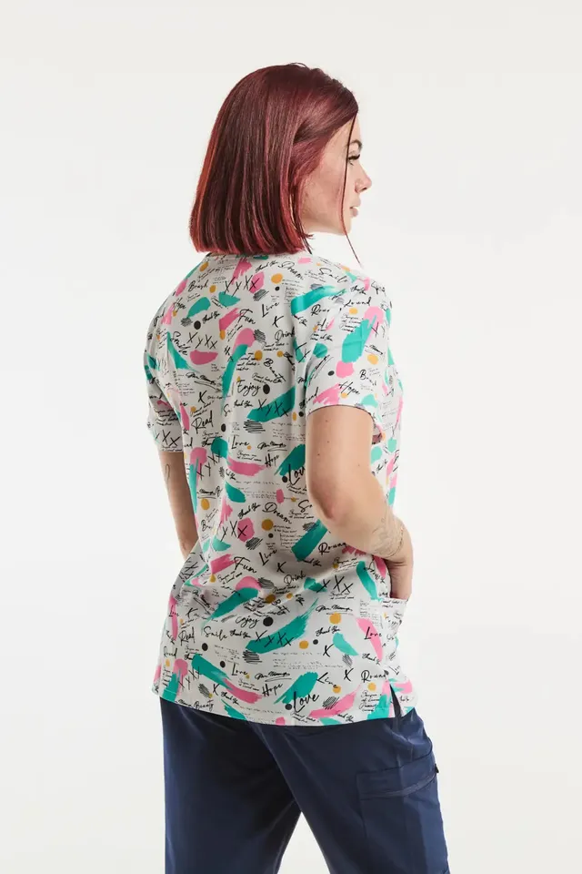 Aelin Paris blouse médicale femme Rêves Enchantés stretch