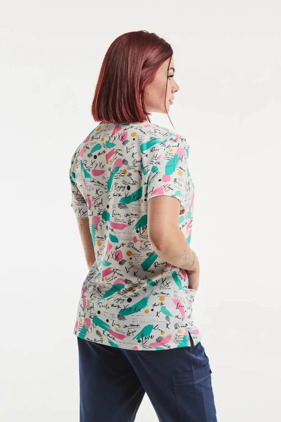 Aelin Paris blouse médicale femme Rêves Enchantés stretch