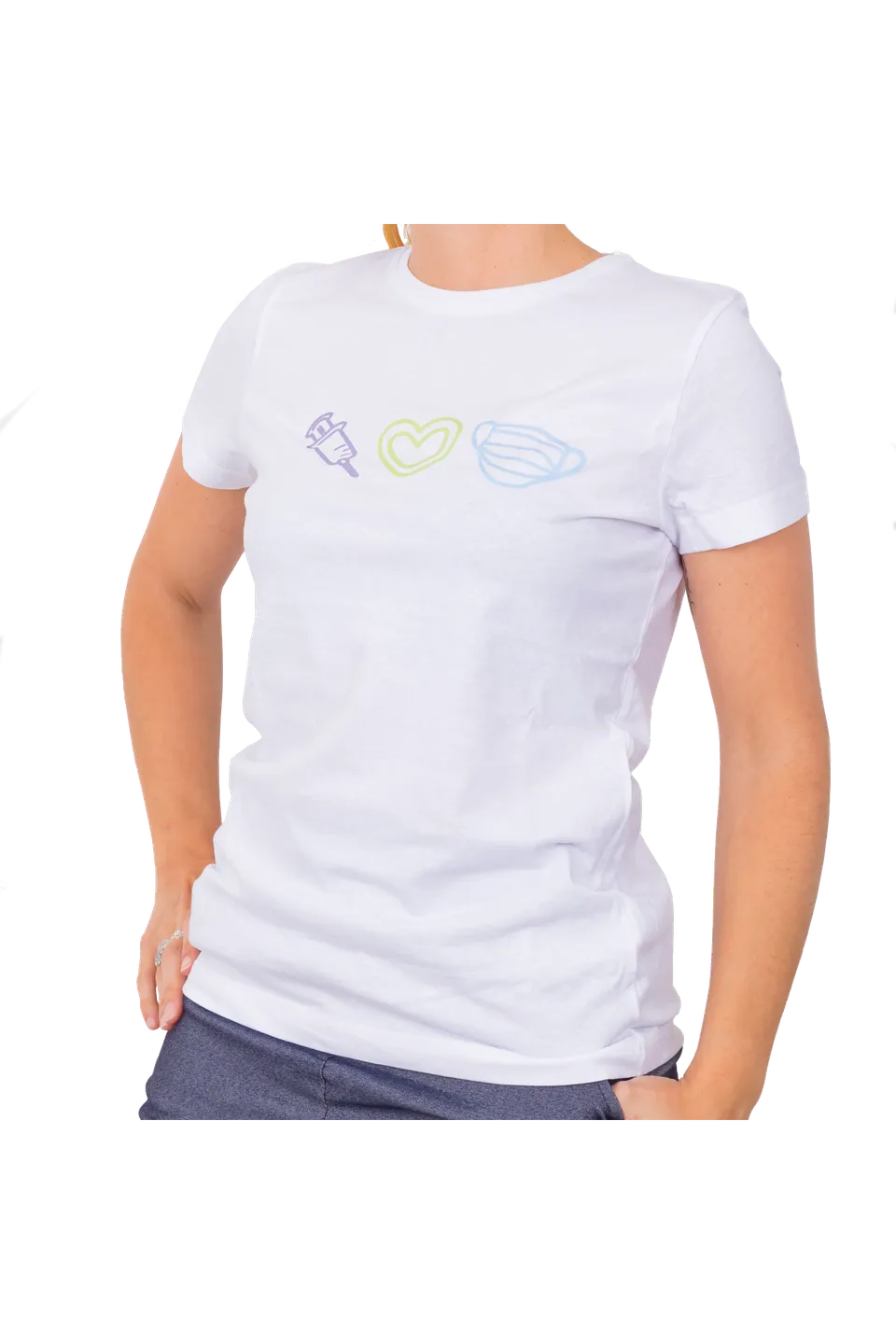 Enfermania Ropa camiseta blanche t-shirt femme taille S-2XL
