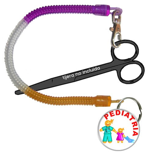 Enfermania Regalos porte-ciseaux spiral chapa enfermera