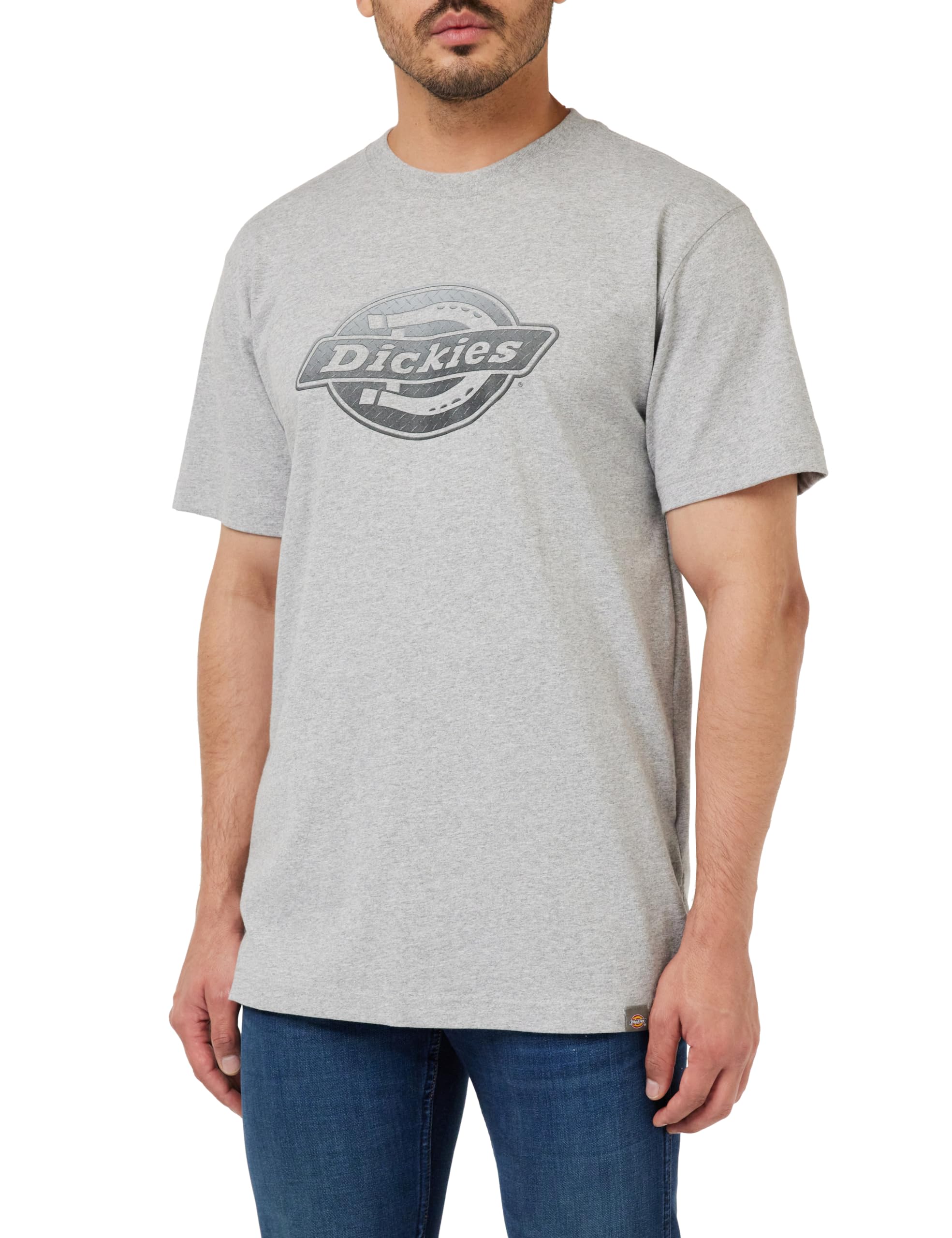 Dickies T-shirt travail homme gris chiné 100% coton