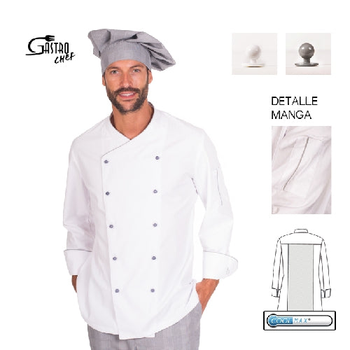 GARY'S Eros Veste de Cuisine Blanche - Veste Chef Blanc