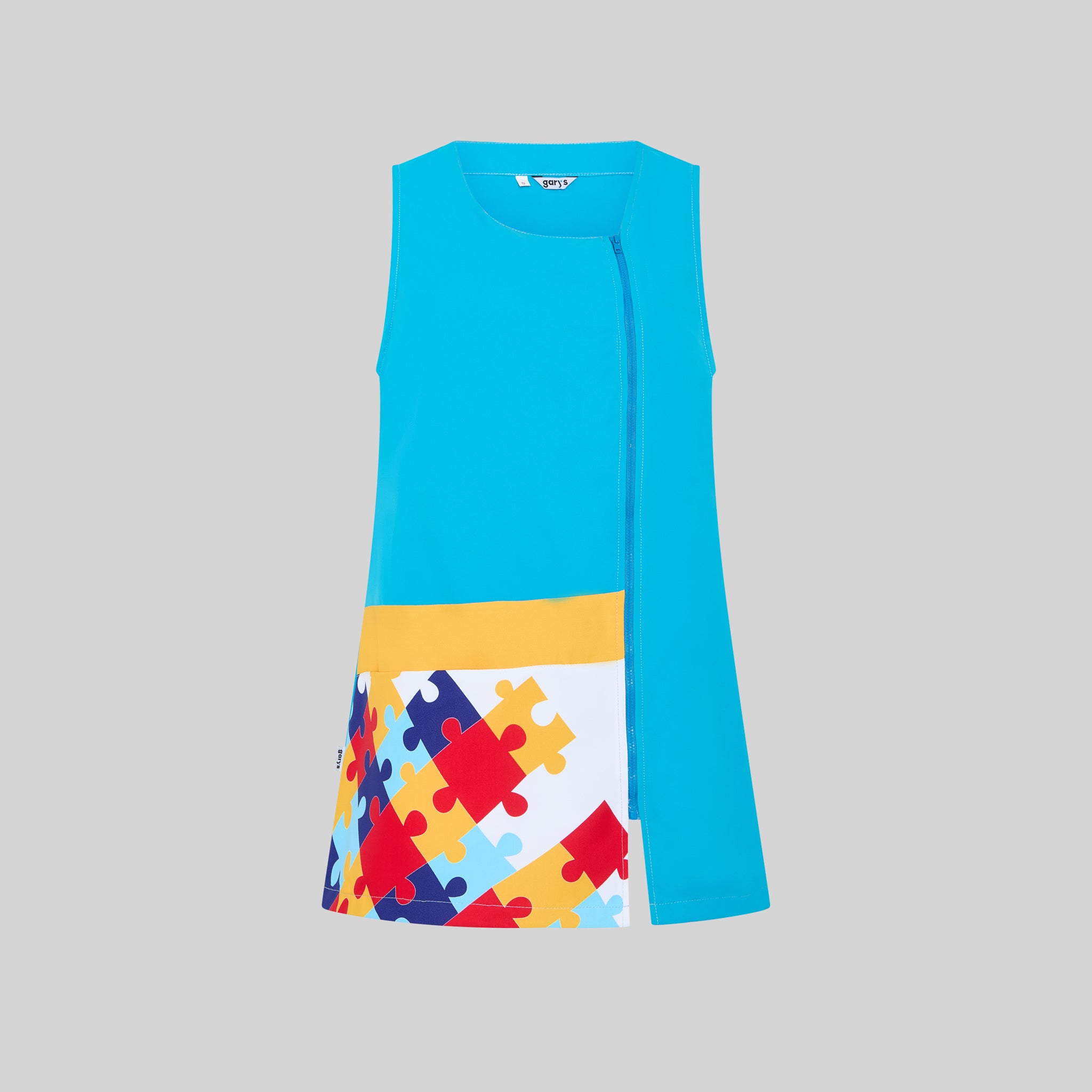 GARY'S Blouse Femme Autisme microfibre turquoise