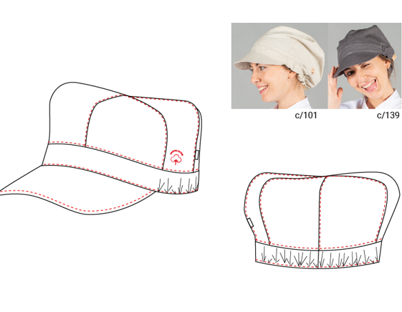 Gary's Gatsby casquette boulanger coton bio beige UD