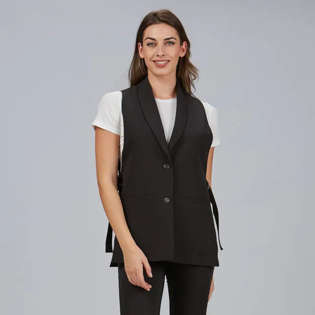 Gary's Morera gilet femme noir col smoking