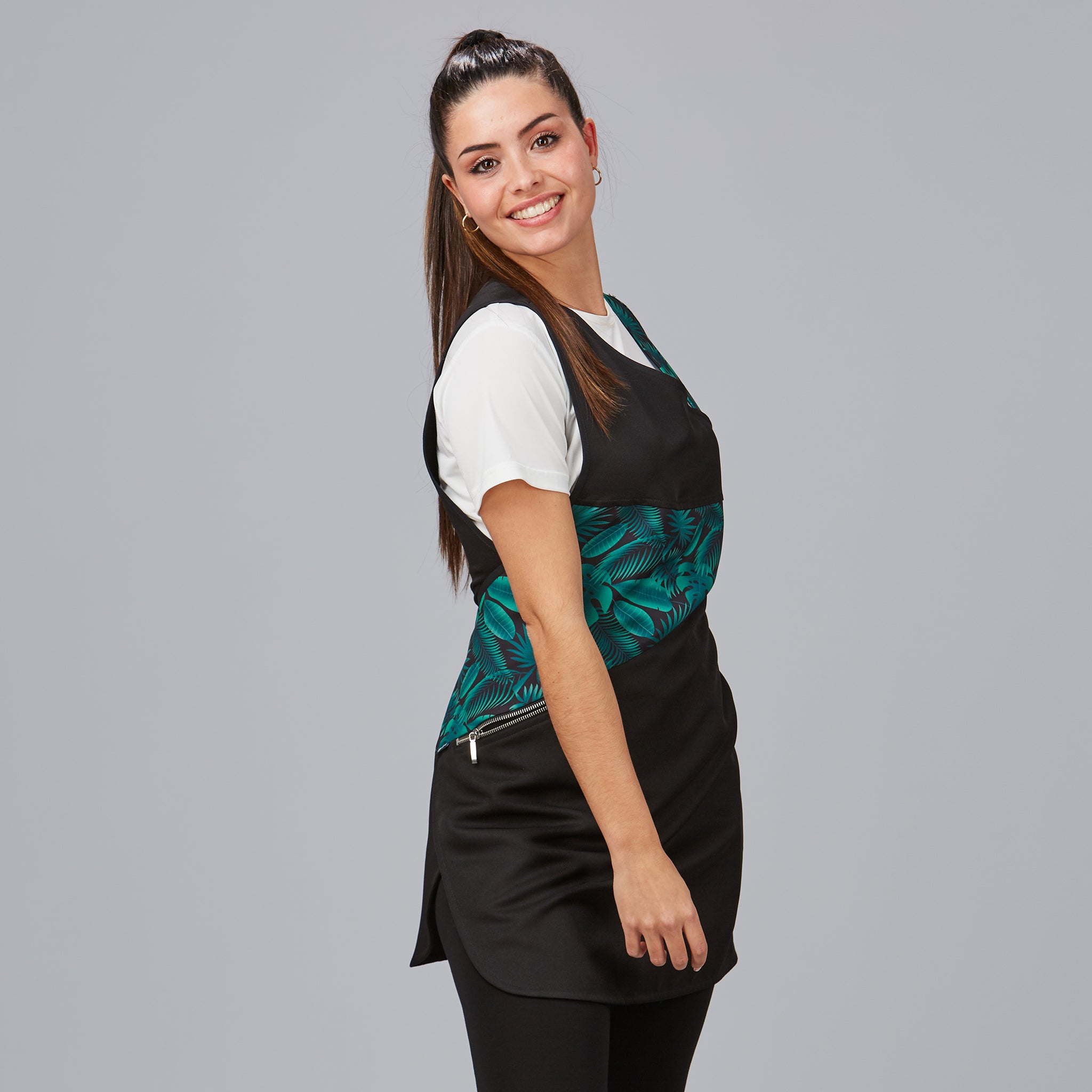 Gary's Verbena chasuble beauté noire zip taille unique