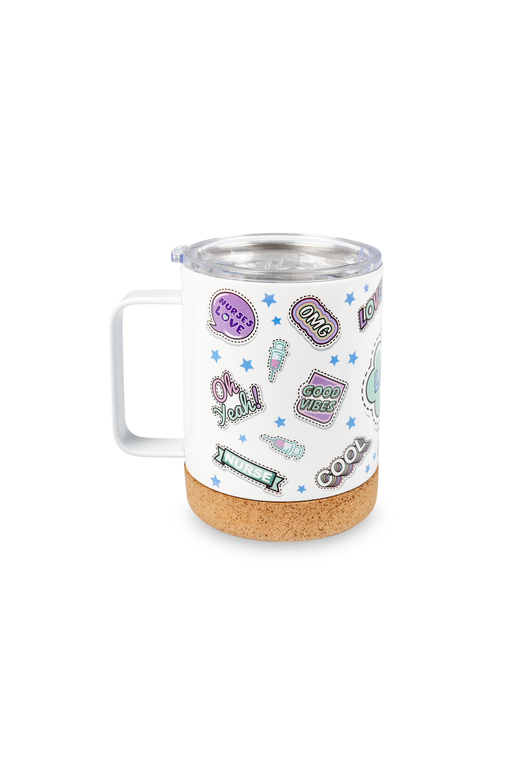 Enfermania Stickers mug thermique inox 330 ml base liège