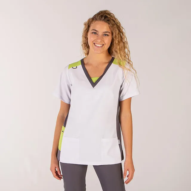 GARY'S Leonor Elastik blouse médicale pistache
