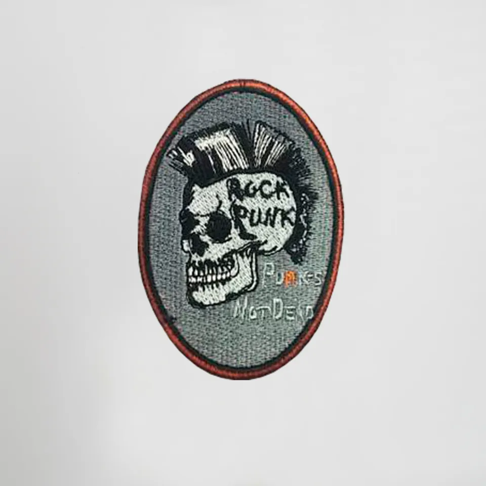 Gary's Add-Ons Rock Punk Shield écusson estampado thermocollant