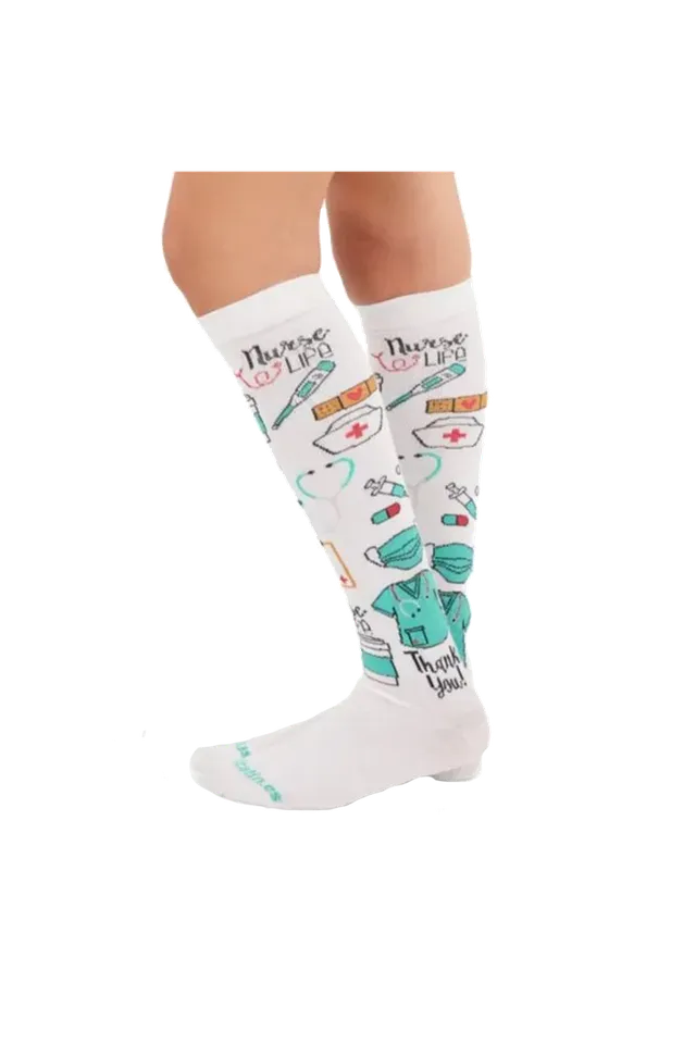 Enfermania Nurse Life chaussettes de compression infirmière S/M