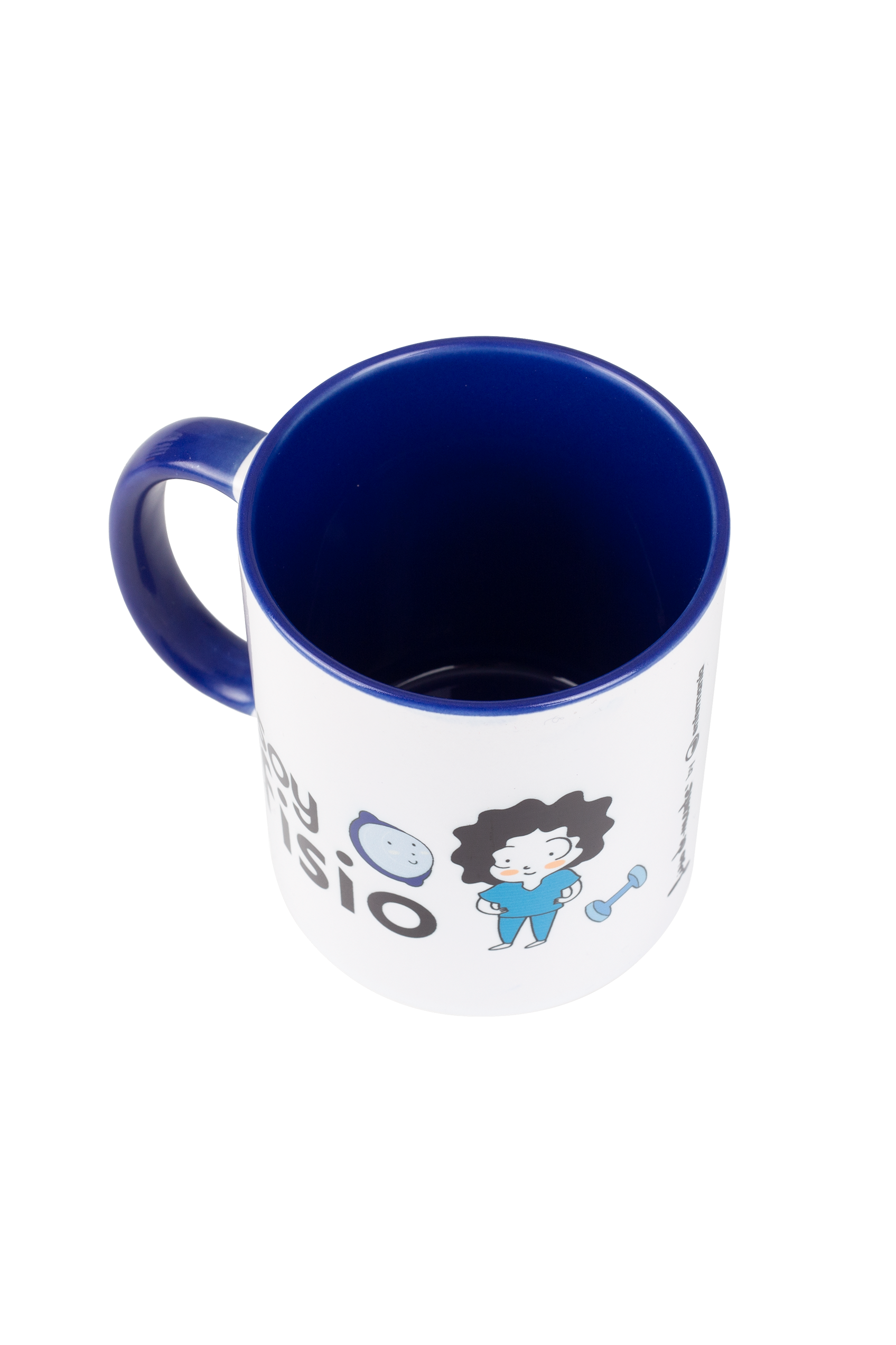 Enfermania Regalos tasse céramique bleu marine soy fisio 350 ml