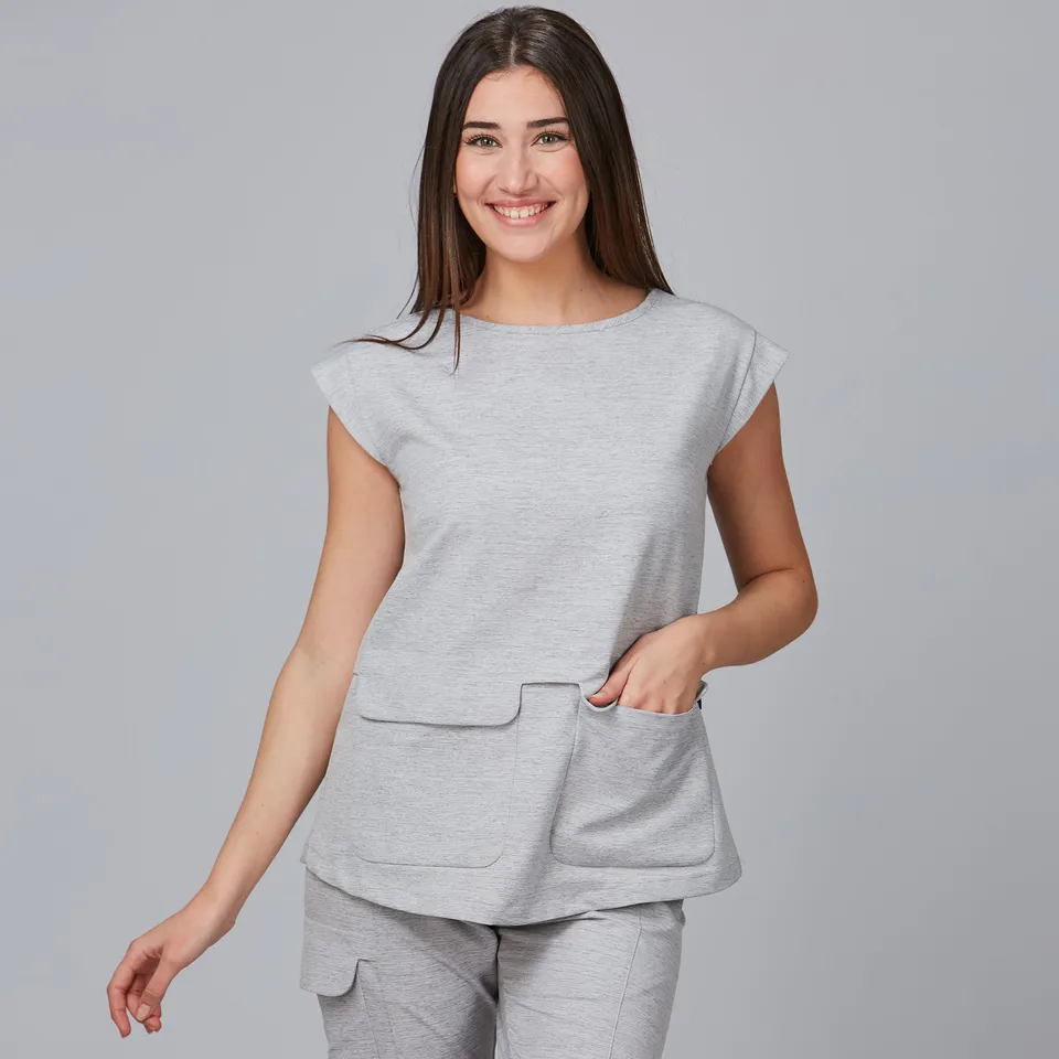 GARY'S Campanilla blouse femme sans manches gris perle XS