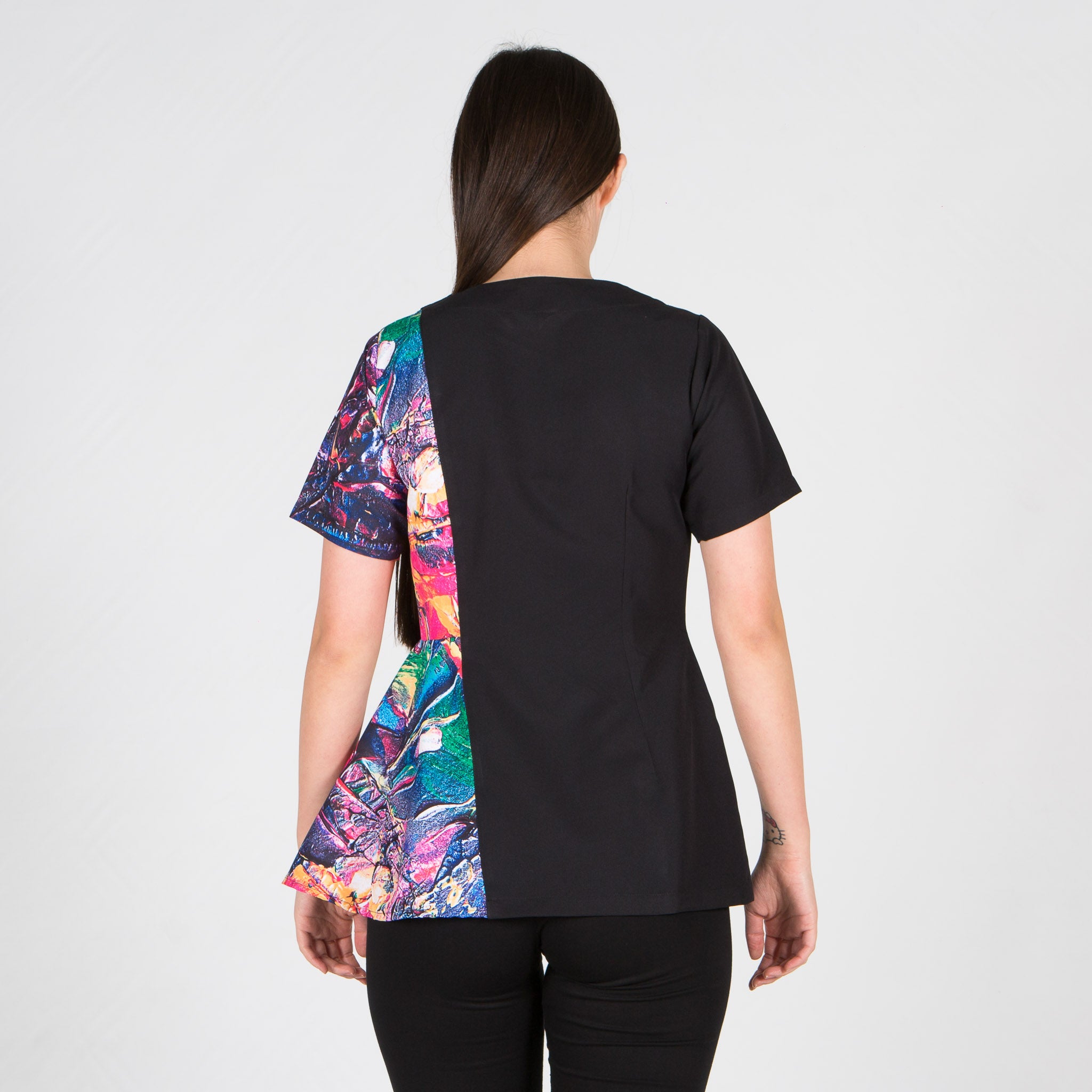 GARY'S Blouses Amarilis tunique femme noire S imprimé