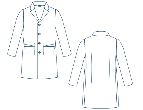 GARY'S Yago blouse médicale bleu marine XS antibactérienne