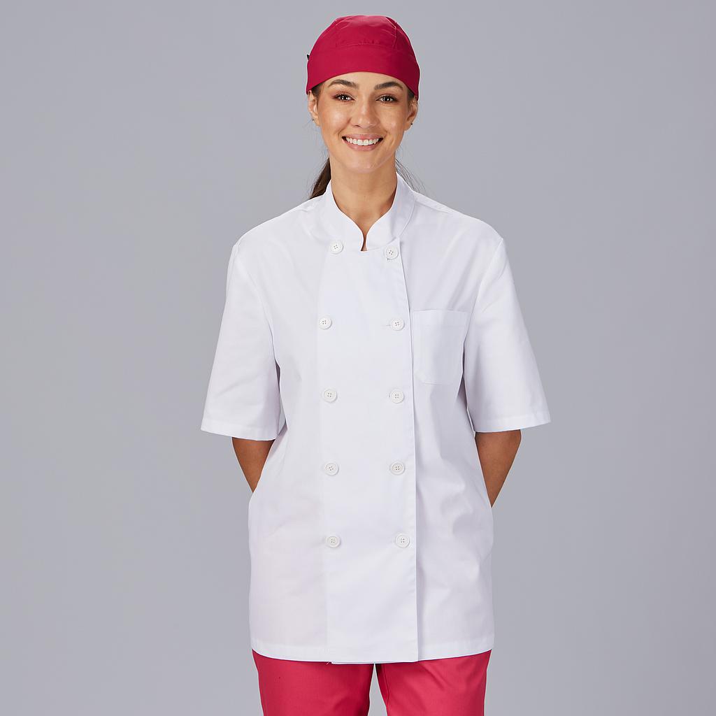 Gary's Jackets veste cuisine blanche manches courtes popeline