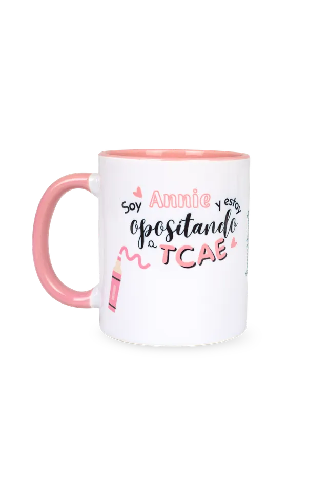 Enfermania Opositando TCAE mug céramique rose 350 ml