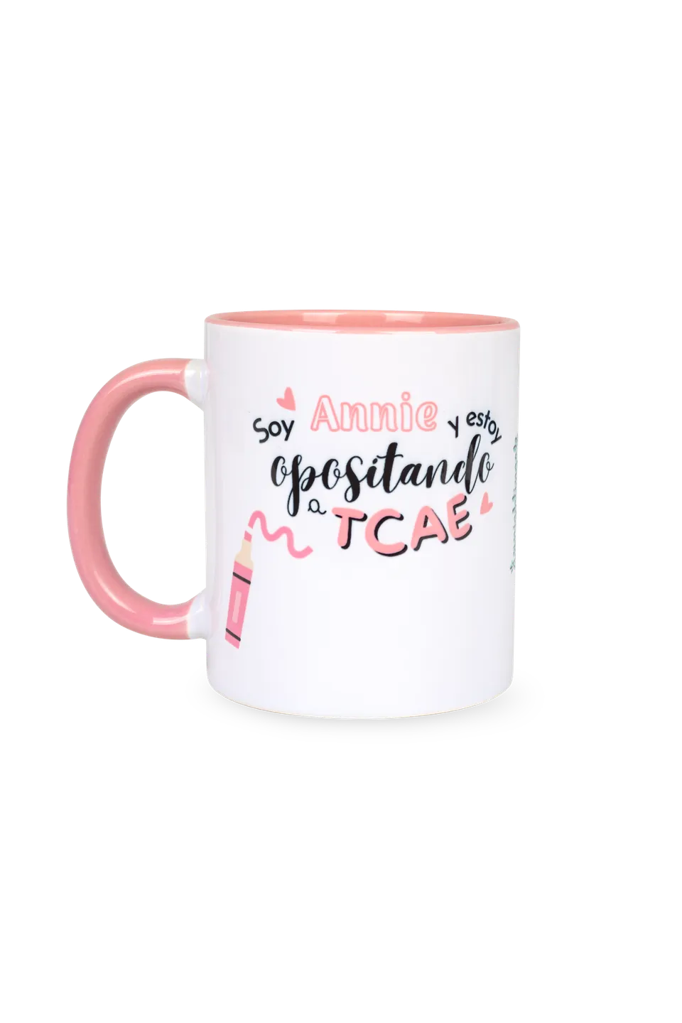 Enfermania Opositando TCAE mug céramique rose 350 ml