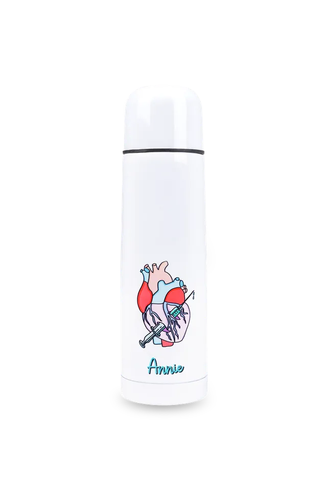Enfermania Rebelheart thermos inox 500 ml personnalisable