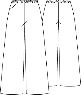 Gary's Crepe pantalon femme noir 001 taille élastique