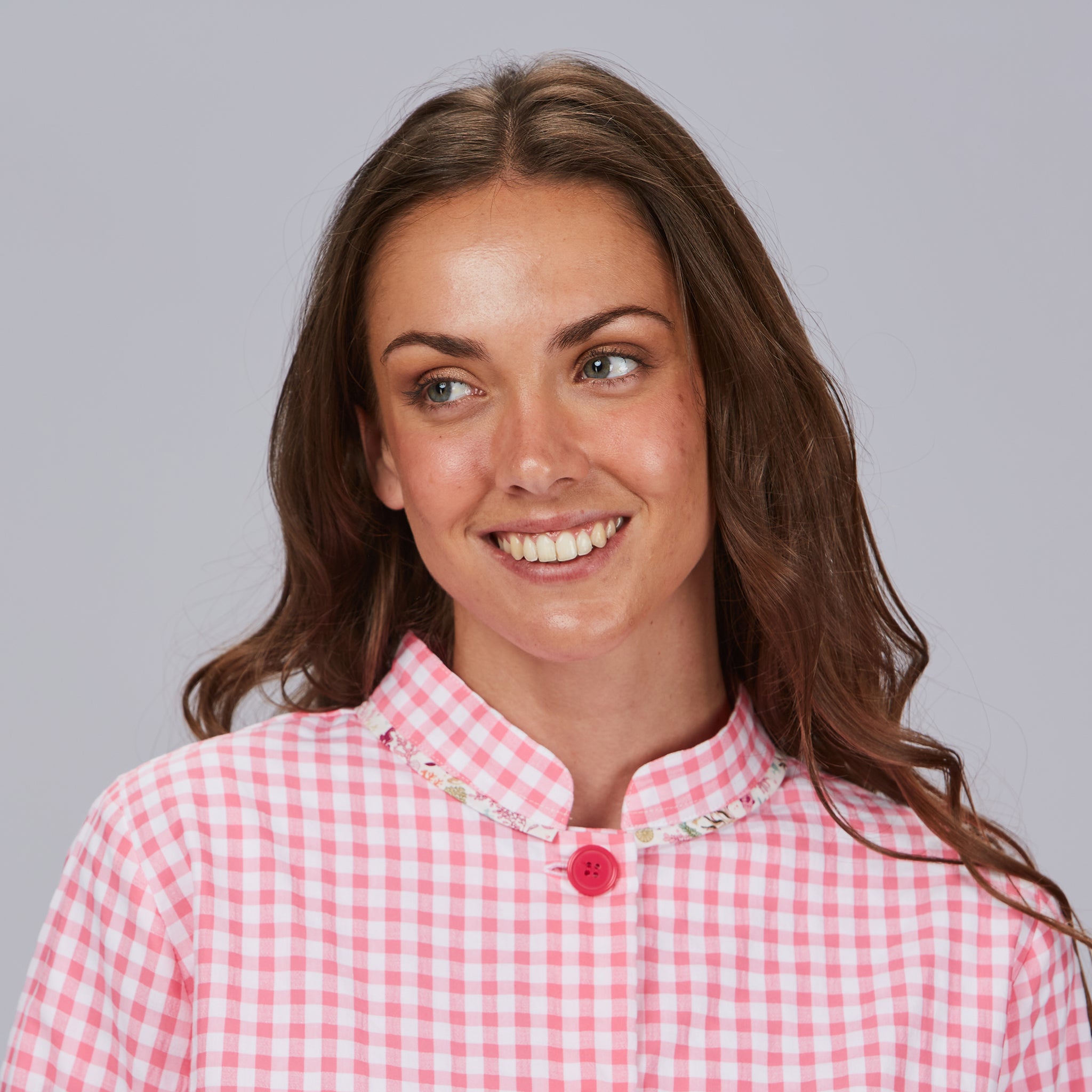 GARY'S Aquarium Blouse École Femme Vichy Vert d'Eau - 80 cm