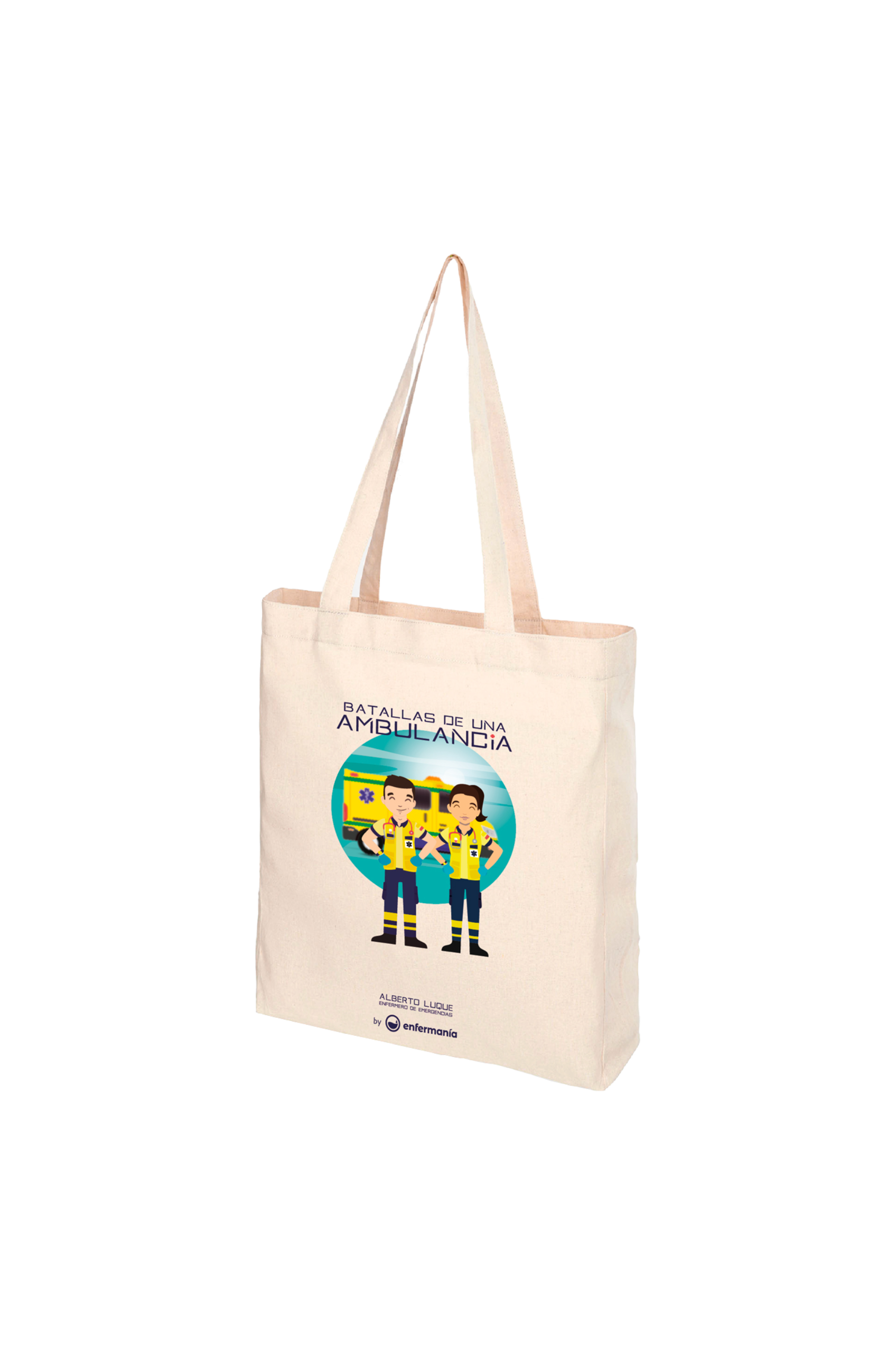 Enfermania Tote Bag Batallas Ambulancia Coton Écru