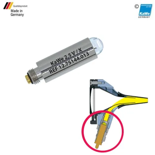 Enfermania Instrumental ampoule Xenon 2,5V otoscope blanc