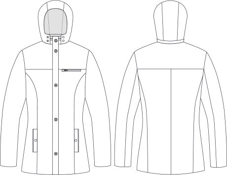 GARY'S Parka veste femme marine doublée capuche