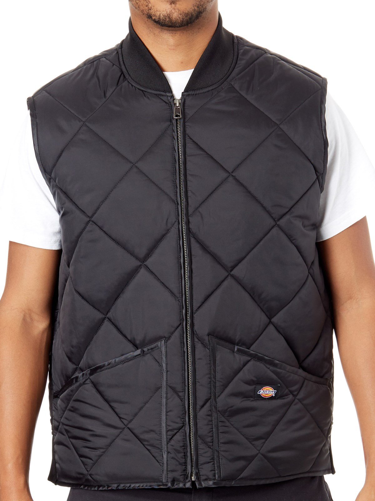 Dickies Diamond gilet matelassé homme noir M déperlant