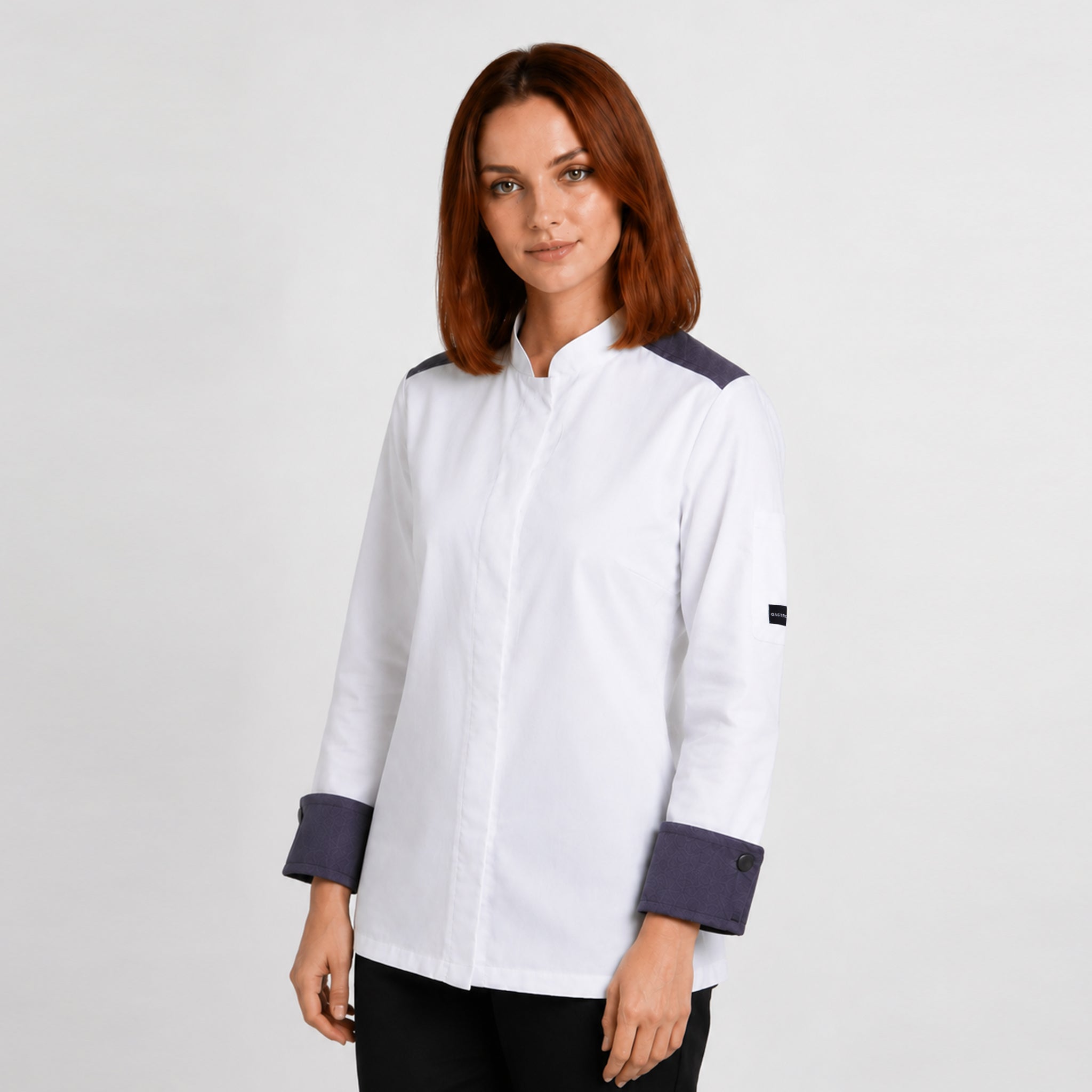 GARY'S Artemisa veste de cuisine blanche manches longues