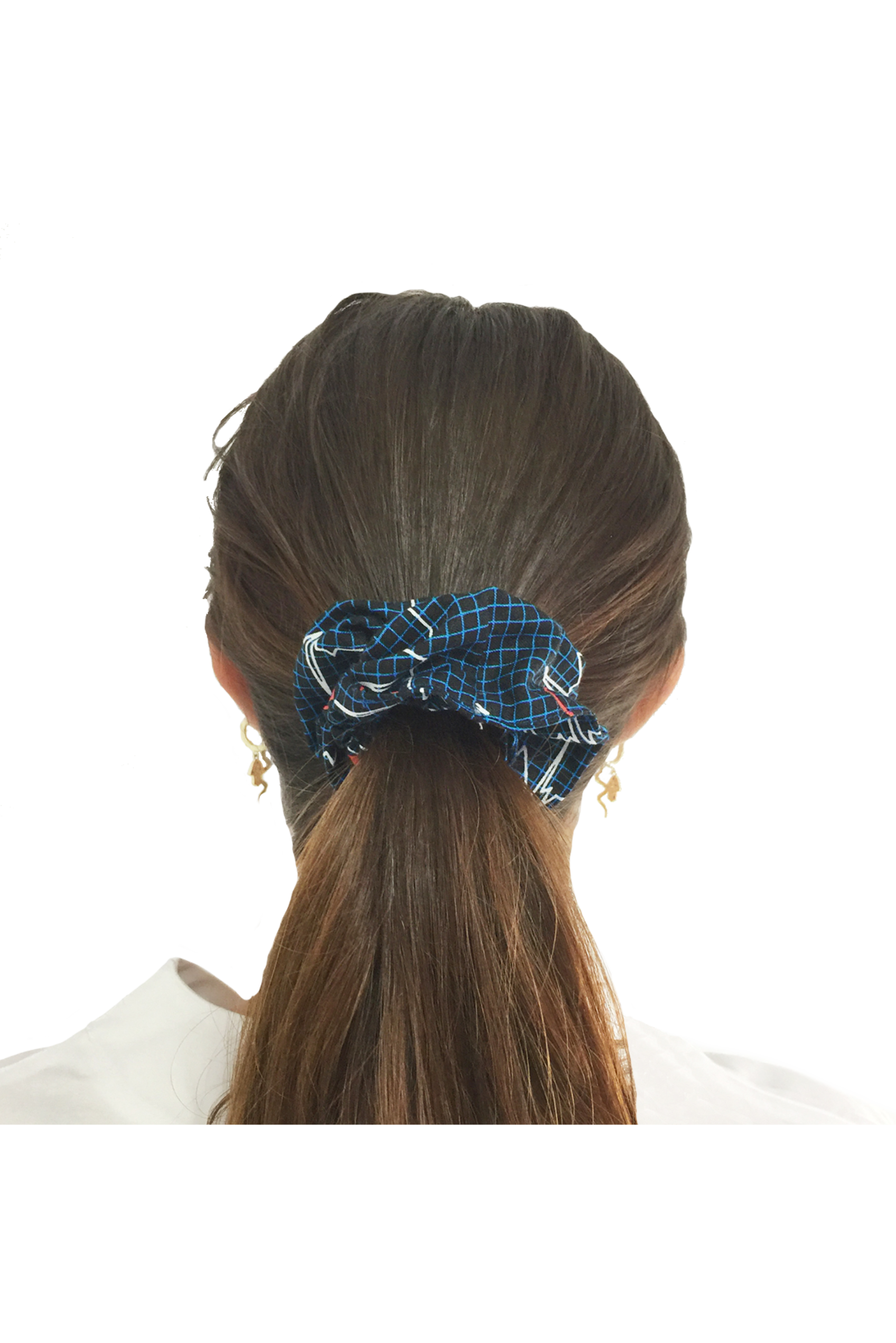 Enfermania chouchou cheveux Coeurs fraise coton imprimé